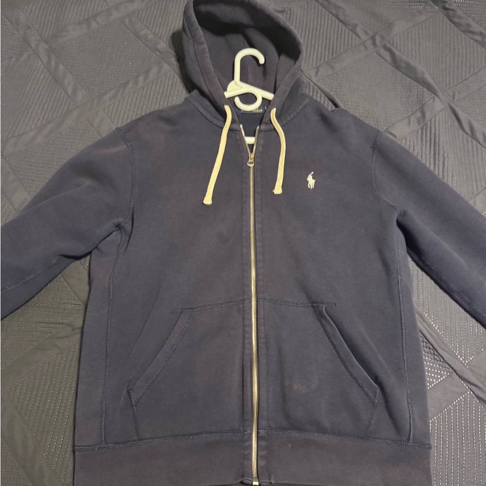 Navy Polo Zip-up hoodie